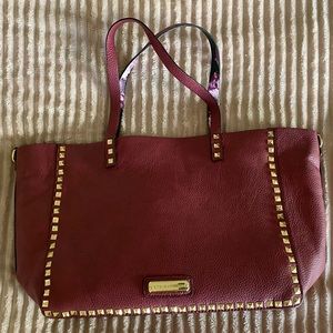 Steve Madden Maroon Tote with floral interior